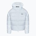 Bomber donna EA7 Emporio Armani Train Shiny ECO extra imbottito bianco