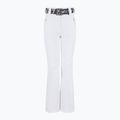 Pantaloni da sci donna EA7 Emporio Armani Ski Kitzbuhel Softshell a vita alta bianco