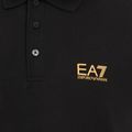 Polo EA7 Emporio Armani Core Identity uomo nero / logo oro 3