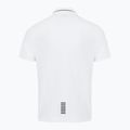 Polo EA7 Emporio Armani Core Identity Piqué uomo bianco 2