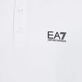 Polo EA7 Emporio Armani Core Identity Piqué uomo bianco 3