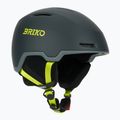 Casco da sci Briko Aran matt shark gray/light gray/electric lime