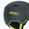 Casco da sci Briko Aran matt shark gray/light gray/electric lime 7