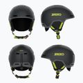 Casco da sci Briko Aran matt shark gray/light gray/electric lime 10
