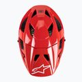 Casco da bici Alpinestars Vector Tech A2 rosso brillante/grigio chiaro lucido 6