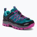 Stivali da trekking CMP da bambino Rigel Low Wp blu 3Q54554/24EL