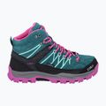 Scarponi da trekking junior CMP Rigel Mid lago / rosa fluo 9