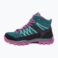 Scarponi da trekking junior CMP Rigel Mid lago / rosa fluo 10