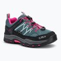 Scarponi da trekking CMP per bambini Rigel Low Wp verde minerale / viola fluo