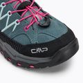 Scarponi da trekking CMP per bambini Rigel Low Wp verde minerale / viola fluo 7