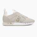 EA7 Emporio Armani Scarpe con lacci bianchi e neri in betulla argentata/oro 2