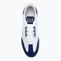 EA7 Emporio Armani Bianco e Nero Scarpe vintage bianco/medievale blu 5