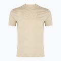 T-shirt da uomo EA7 Emporio Armani Visibility Cotton Crew latte di mandorla