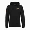 Emporio Armani Uomo EA7 Train Logo Series Extended Logo Hoodie nero / oro