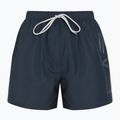 Pantaloncini da bagno EA7 Emporio Armani da uomo con logo oversize armani blu / argento