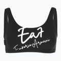 Costume da bagno a due pezzi da donna EA7 Emporio Armani Maxi Logo Bikini Top nero 3