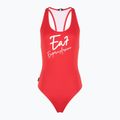 Costume intero da donna EA7 Emporio Armani Maxi Logo One Piece rosso racing