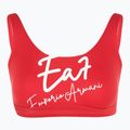 Costume da bagno due pezzi donna EA7 Emporio Armani Maxi Logo Bikini Top rosso racing 3