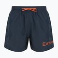 Pantaloncini da bagno EA7 Emporio Armani Extended Logo Boxer uomo blu armani / tangerine tango