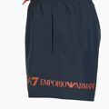 Pantaloncini da bagno EA7 Emporio Armani Extended Logo Boxer uomo blu armani / tangerine tango 3