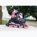 Pattini per bambini con protezioni Rollerblade Microblade Combo Jr black/pink 8