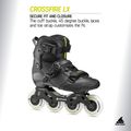Pattini in linea da uomo Rollerblade Crossfire LX black/lime 8