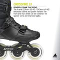 Pattini in linea da uomo Rollerblade Crossfire LX black/lime 9