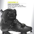 Pattini in linea da uomo Rollerblade Crossfire LX black/lime 10