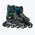 Rollerblade Microblade XT Jr pattini a rotelle per bambini nero/verde petrolio 2