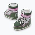 Stivali da neve da donna Moon Boot Icon Low Space Racing verde bosco/argento/rosa 8