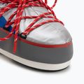 Donna Moon Boot Icon Low Space Racing argento/blu/rosso stivali da neve 7
