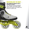 Pattini in linea da uomo Rollerblade Macroblade 110 Boa black/grey/lime 9