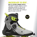 Pattini in linea da uomo Rollerblade Macroblade 110 Boa black/grey/lime 10