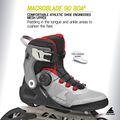 Pattini in linea da uomo Rollerblade Macroblade 90 Boa black/grey/red 8