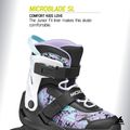 Pattini per bambini Rollerblade Microblade SL Jr black/lavender/light blue 8