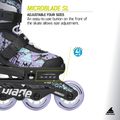 Pattini per bambini Rollerblade Microblade SL Jr black/lavender/light blue 9