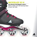 Pattini in linea da donna Rollerblade Macroblade 90 W black/burgundy/ocean green 9