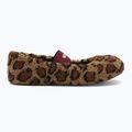 Pantofole da donna Moon Boot Fleece Ballerina Leopard cognac/cocoa