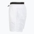 Pantaloncini da bagno EA7 Emporio Armani Logo Tape Boxer uomo bianco 3