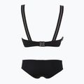 Costume da bagno a due pezzi da donna EA7 Emporio Armani Logo Tape Bikini Top nero 2