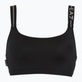 Costume da bagno a due pezzi da donna EA7 Emporio Armani Logo Tape Bikini Top nero 3