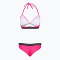 Costume da bagno due pezzi donna EA7 Emporio Armani Logo Tape Bikini Triangle rosa neon 2