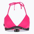 Costume da bagno due pezzi donna EA7 Emporio Armani Logo Tape Bikini Triangle rosa neon 3