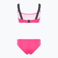 Costume da bagno due pezzi donna EA7 Emporio Armani Logo Tape Bikini Top rosa neon 2