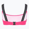 Costume da bagno due pezzi donna EA7 Emporio Armani Logo Tape Bikini Top rosa neon 4