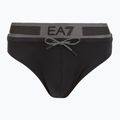 Uomo EA7 Emporio Armani Logo Tape Brief slip da bagno nero