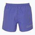 Pantaloncini da bagno EA7 Emporio Armani Extended Logo Boxer uomo blu corsico / argento 2