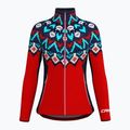 Felpa trekking donna Crazy Wonder Magic norway rosso lana