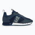 EA7 Emporio Armani Black & White Laces scarpe bianche/marine 2