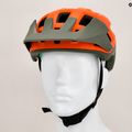 Casco da bicicletta Lazer Coyote KC arancio/verde opaco 9